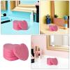 SAFIGLE 50 Pink Heart-Shaped Cellulose Sponges for Gentle Facial Exfoliation at Home and on the Go view 3