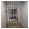 PEYNIR Lockable Aluminum Window Security Grille, Folding Sliding Design, White, W140 x H220 cm view 1