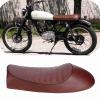 Zenithaur Cafe Racer Motorcycle Seat, PU Leather Flat Saddle, Style A view 2