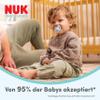NUK First Choice Classic Day & Night Baby Pacifiers | 6–18 Months | Orthodontic, Glow-in-the-Dark | 95% Baby Acceptance** | Blue | 2 Pack view 2