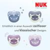 NUK First Choice Classic Day & Night Baby Pacifiers | 6–18 Months | Orthodontic, Glow-in-the-Dark | 95% Baby Acceptance** | Blue | 2 Pack view 4