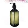 Green 300 ml Plastic Pump Bottle, Empty Shampoo Bottle view 2