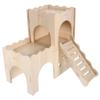 Abaodam Wooden Hamster House with Ladder for Hamsters, Guinea Pigs and Rats view 1