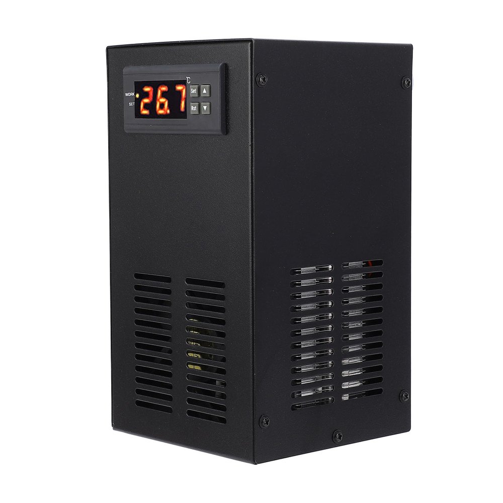 HELEVIA Aquarium Chiller with WiFi, Digital Display, Quiet Hydroponic Water Chiller for 35 L Fish Tanks (EU Plug)