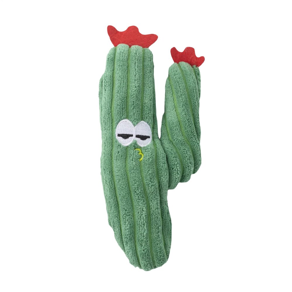 Amesor Cat Chew Toy - Interactive Plush Cactus