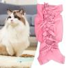 Soft Breathable Recovery Suit for Female Cats After Surgery view 3