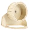 JOINPAYA Wooden Hamster Wheel with Stand, Safe Quiet Exercise Wheel for Dwarf Hamsters, Chinchillas, Hamsters and Small Pets view 1