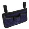 WOONEKY Wheelchair Armrest Storage Bag with Compartments for Everyday Use view 1