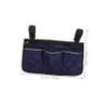 WOONEKY Wheelchair Armrest Storage Bag with Compartments for Everyday Use view 2