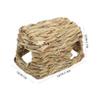 Levemolo Woven Straw Hamster Hideout Tunnel, 1 Pc, Breathable view 4