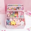 Woalopted Hair Accessory Organizer for Little Girls, 3-Tier Waterproof Storage Case view 3