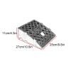 PQXQZ Portable Plastic Threshold Ramp, Non-Slip Curb Ramp for Wheelchairs, Scooters and Walkers (25 x 27 x 11 cm) view 2