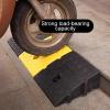 PQXQZ Portable Plastic Threshold Ramp, Non-Slip Curb Ramp for Wheelchairs, Scooters and Walkers (25 x 27 x 11 cm) view 3