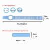 Blue Stoma Support Belt for Men and Women with Extension Belt and 3 Stoma Rings view 3