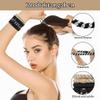 LOPHE Hair Ties, 8-Pack Braided Hair Elastics with Strong Hold, Black view 3