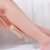 Luffa Shower Brush with Long Wooden Handle view 2