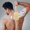 Luffa Shower Brush with Long Wooden Handle view 3