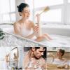 Luffa Shower Brush with Long Wooden Handle view 4