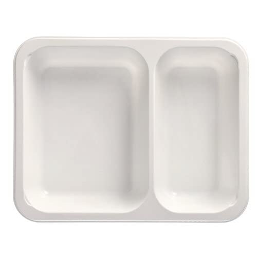 PAPSTAR Microwaveable Sealing Bowl, 1,205 ml, 2 Compartments