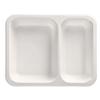 PAPSTAR Microwaveable Sealing Bowl, 1,205 ml, 2 Compartments view 1