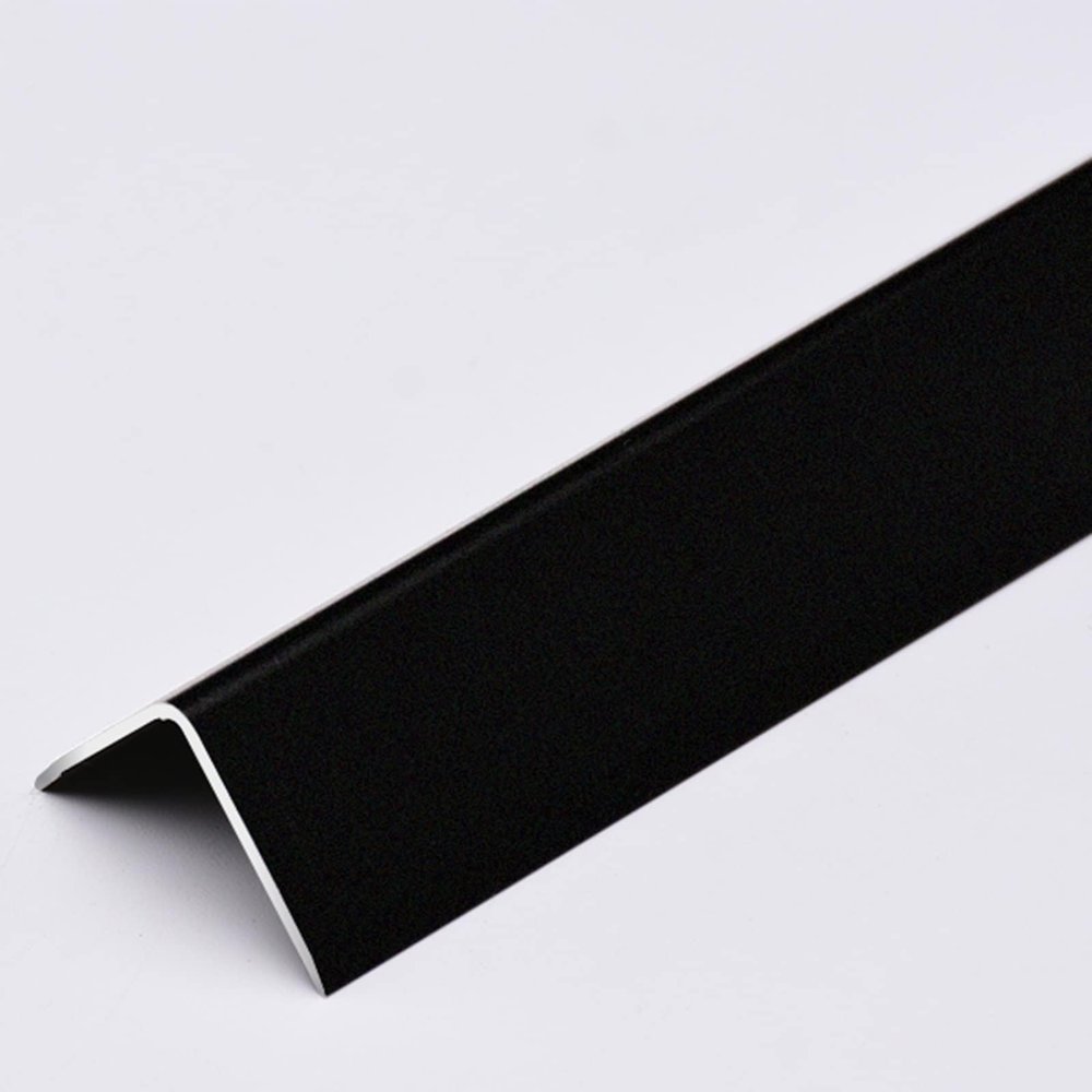 MYXJX Corner Protector, Black Aluminum Alloy 90° Edge Trim, 3.5 cm × 100 cm