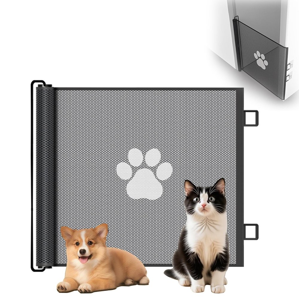 Retractable Pet Gate, 78 x 130 cm