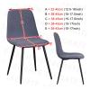 Chair Cover for Short Backrests, Velvet, Small, for Dining Room, Home, 1 Piece (White) view 2