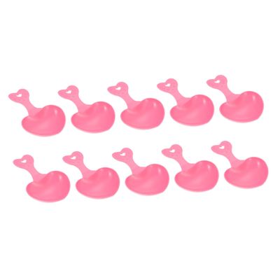 Hamster Feeding Spoons for Pets, Plastic, Red, 10 Count