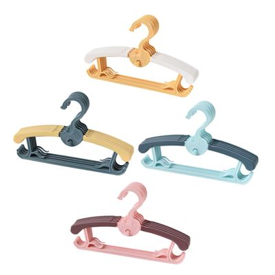 Hohopeti 20-Piece Extendable Non-Slip Hangers for Children's Clothing, Random Color