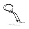CIYODO 2-Piece Black Silicone Earphone Lanyard with Detachable Design view 2