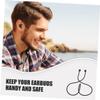 CIYODO 2-Piece Black Silicone Earphone Lanyard with Detachable Design view 3