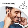 CIYODO 2-Piece Black Silicone Earphone Lanyard with Detachable Design view 4