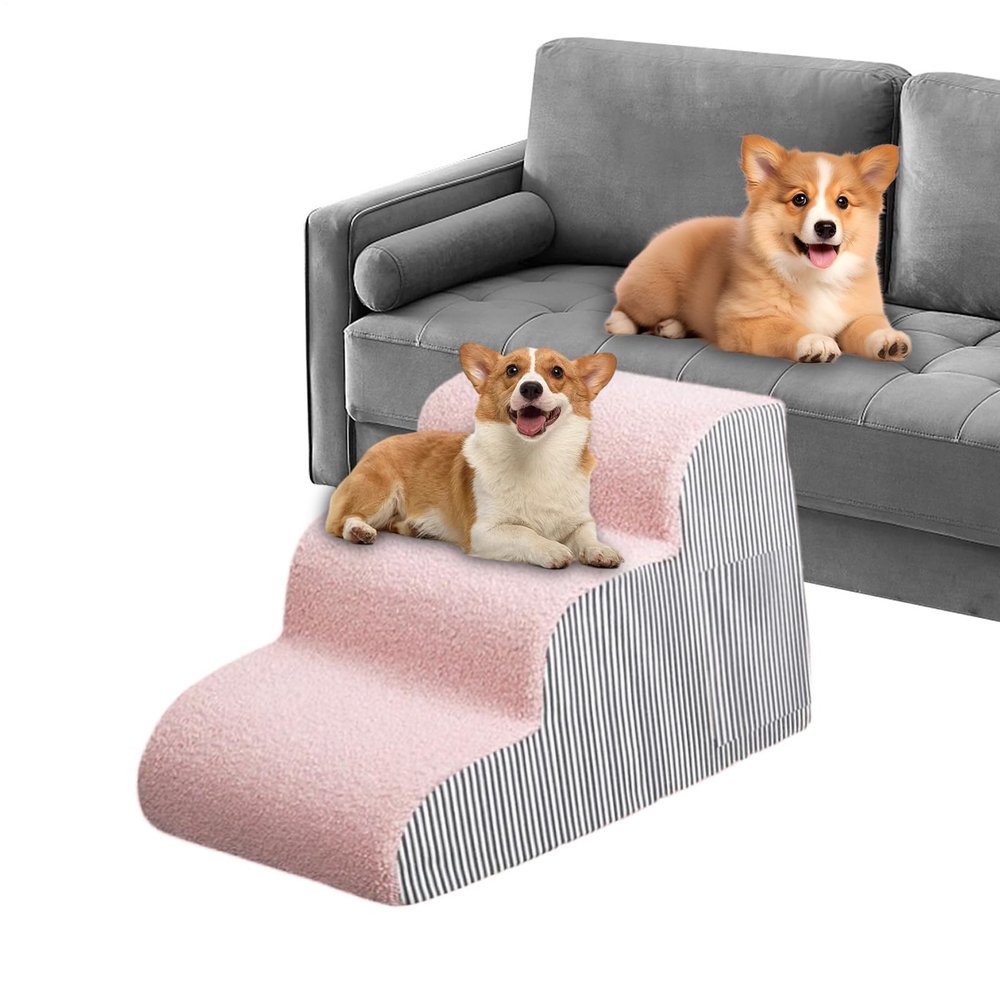 Pet Stairs with Non-Slip, Washable Cover