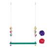 Chicken Swing with Bell, Bird Toy with 2 Rattan Balls view 1