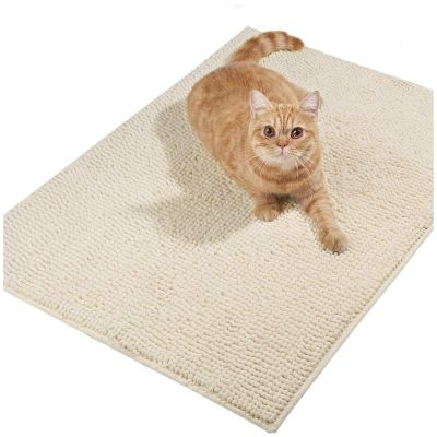 Cat Litter Mat 24 x 59 in, Soft Absorbent Cat Carpet, Easy to Clean