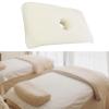 Massage Table Towel for Spa Beds with Face Hole, Fleece, 40 x 80 cm, Beige view 2