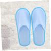 VICASKY Disposable Guest Slippers, 10 Pairs, Brushed Fabric, Blue view 3