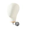 PawwJoy Wall-Mounted Wig Mannequin Head with Wooden Base, 54 cm view 1