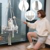 Cat Hammock, Woven Cotton Rope Hanging Net, Decorative view 2