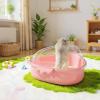 Lieawy Hamster Sand Bath with Transparent Lid, Large Hamster Bathroom view 3