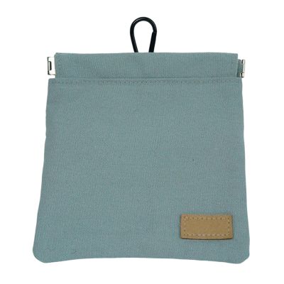 FytStycale Dog Treat Bag, Portable Training Snack Pouch, Canvas, Gray