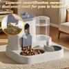 Cat Food Dispenser with Leak-Proof Water and Treat Accessory view 4