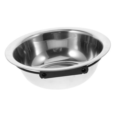 CHICAMPERA Stainless Steel Bowl 1,200 ml for Dogs and Cats, Hanging, Non-Slip and Tip-Resistant, for Travel and Cages, Silver-Colored
