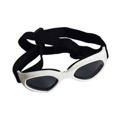 Fashionable Triangular Pet Sunglasses for Dogs and Cats, White