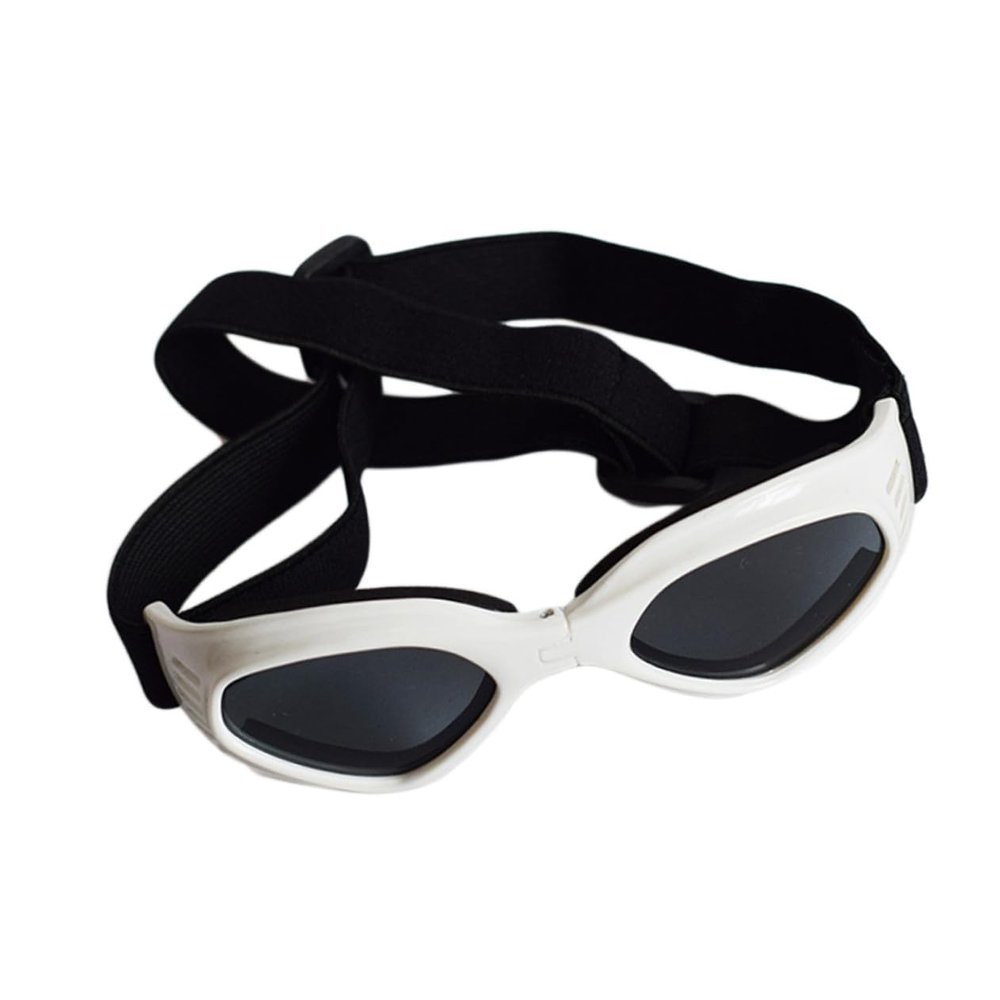 Fashionable Triangular Pet Sunglasses for Dogs and Cats, White