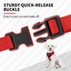 AIITLE Christmas Breathable Dog Harness for Small Dogs, Adjustable Plaid Mesh Vest with Reflective Safety Stripes (M, Red) view 2