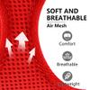 AIITLE Christmas Breathable Dog Harness for Small Dogs, Adjustable Plaid Mesh Vest with Reflective Safety Stripes (M, Red) view 3