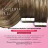 Moresoo Tape-In Human Hair Extensions, Brown-Blonde Balayage, 60 cm, 20 Pieces, 50 g view 3