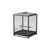 Comfortable Black Metal Bird Cage with Stand view 1