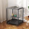 Comfortable Black Metal Bird Cage with Stand view 4